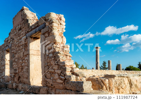 Ruins of the ancient Apollo Hylates sanctuary near Limassol, Cyprus. 111987724