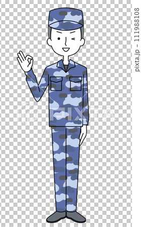 オッケーサイン　海上自衛隊　迷彩服（男性） 111988108