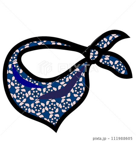 結んだスカーフのイラスト 結んだスカーフのイラスト 111988605