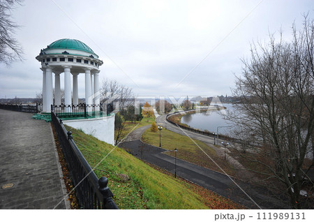 rotunda on the embankment in Yaroslavl rotunda on the embankment in Yaroslavl 111989131