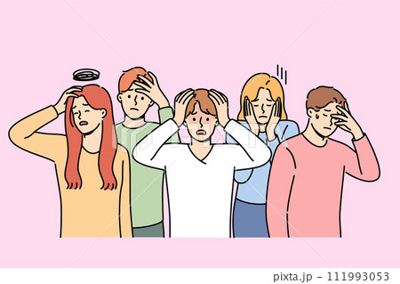 People experiencing panic or discomfort caused by magnetic storms affecting psychological state 111993053