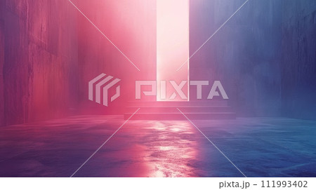 Beautiful abstract minimalistic advertising background for cinema advertising. Plenty of space for text in the center 111993402