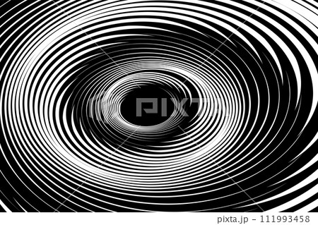 Vortex Whirl Movement Design. Abstract Textured Black and White Background. Vector art. Vortex Whirl Movement Design. Abstract Textured Black and White Background. Vector art. 111993458