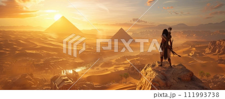 Uncover the ancient world s counterfeiting in the shadows, Pyramids against sunsets, Roman Empire s sprawl, and Stonehenge s enigma 111993738