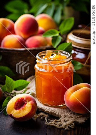 peach jam is a good natural health remedy 111995686