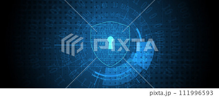 Cyber security and information or network protection. Future technology web services for business and internet project 111996593