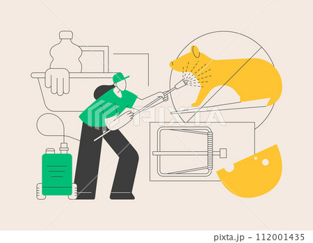 Rodents pest control service abstract concept vector illustration. Rodents pest control service abstract concept vector illustration. 112001435