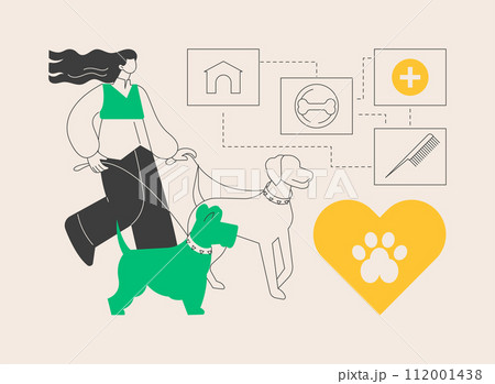 Pet services abstract concept vector illustration. Pet services abstract concept vector illustration. 112001438