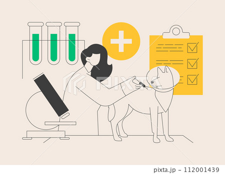 Vet clinic abstract concept vector illustration. 112001439