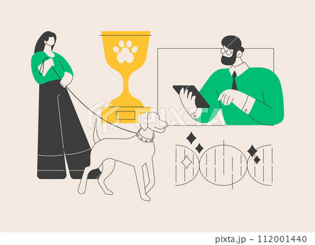 Breed club abstract concept vector illustration. 112001440