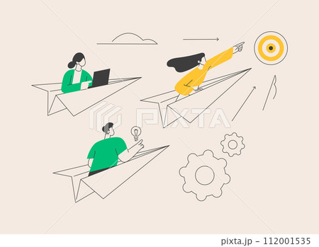 Business leadership abstract concept vector illustration. Business leadership abstract concept vector illustration. 112001535
