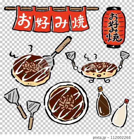 Okonomiyaki restaurant Okonomiyaki, noren, lanterns, accessory set Okonomiyaki restaurant Okonomiyaki, noren, lanterns, accessory set 112002268