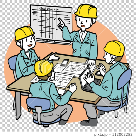 Construction site meeting Construction site meeting 112002282