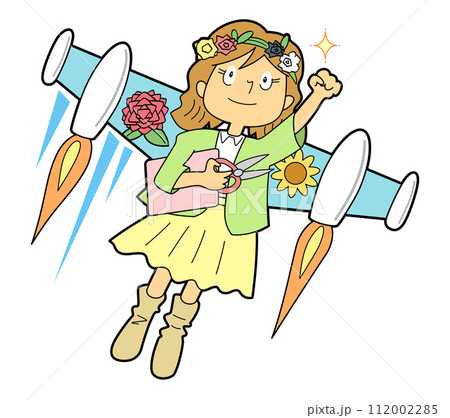 資格で羽ばたくフラワーコーディネーター 112002285