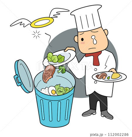 フードロス-折角作った料理を廃棄する 112002286