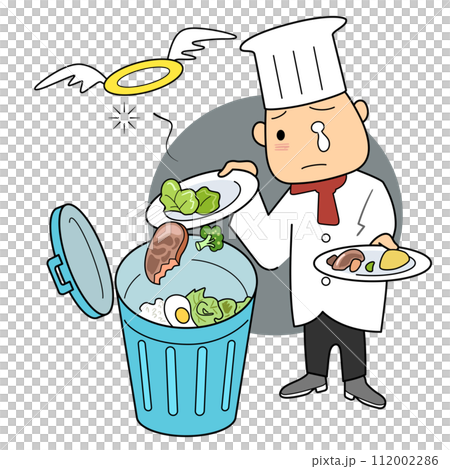 フードロス-折角作った料理を廃棄する 112002286