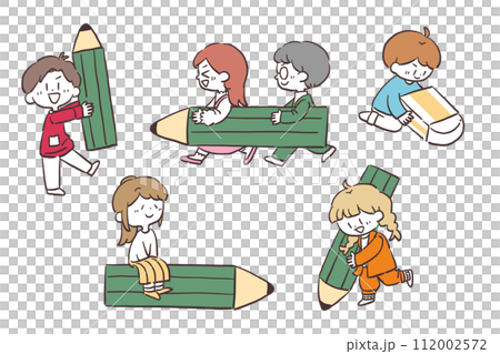 兒童學習插畫素材 112002572