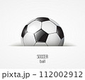 soccer ball on white hidden 112002912
