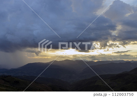 Storm clouds with the rain. Nature Environment Dark huge cloud sky black stormy cloud Storm clouds with the rain. Nature Environment Dark huge cloud sky black stormy cloud 112003750