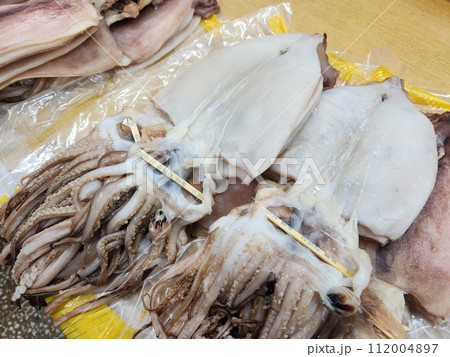 Seafood Market Seafood food. Korean dried squid 112004897