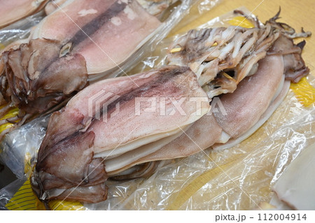Seafood Market Seafood food. Korean dried squid 112004914