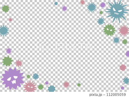 Virus illustration background material 112005059