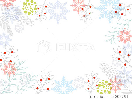 北欧風植物の背景素材 112005291