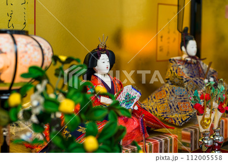 ひな祭り　雛人形　親王飾り 112005558