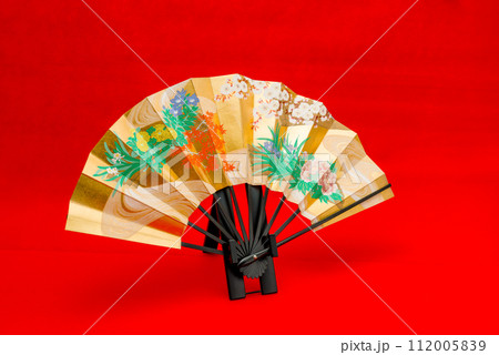 日本的伝統工芸品の舞扇、舞踊や装飾品としも非常に美しい。贈り物にも最適。 112005839