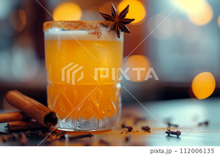 Homemade beer with cinnamon and anise. Homemade beer with cinnamon and anise. 112006135