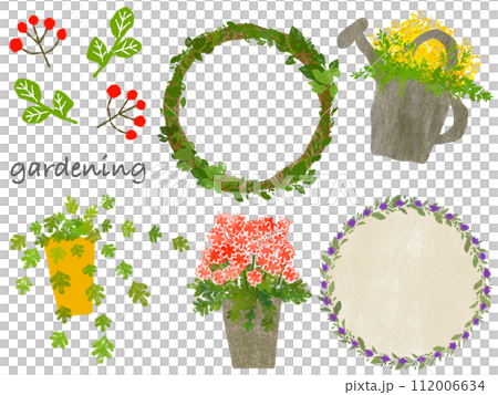Natural plant frame material set 112006634