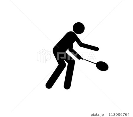 people playing badminton icon 112006764