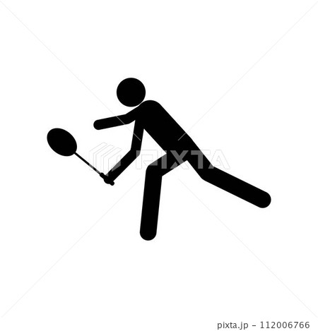 people playing badminton icon people playing badminton icon 112006766