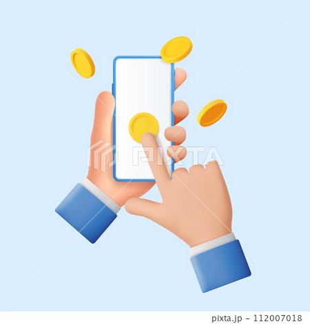 3d Phone with a white screen 3d Phone with a white screen 112007018