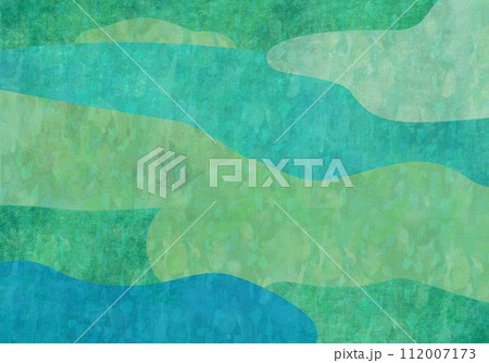 和紙テクスチャが入った、緑色の背景 和紙テクスチャが入った、緑色の背景 112007173