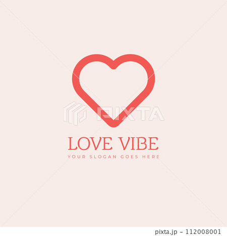 Heart, Symbol of Love and Valentine's Day. Linear Red Icon Isolated on light pink Background. Vector illustration. Heart, Symbol of Love and Valentine's Day. Linear Red Icon Isolated on light pink Background. Vector illustration. 112008001