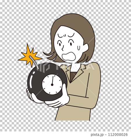 一位女士擔心定時炸彈 112008026