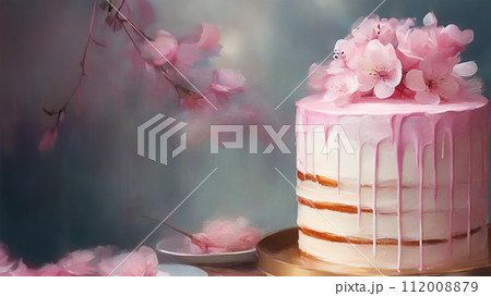 桜とケーキ パーティー 桜とケーキ パーティー 112008879