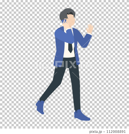 辦公室工作人員打電話的插圖 112008891