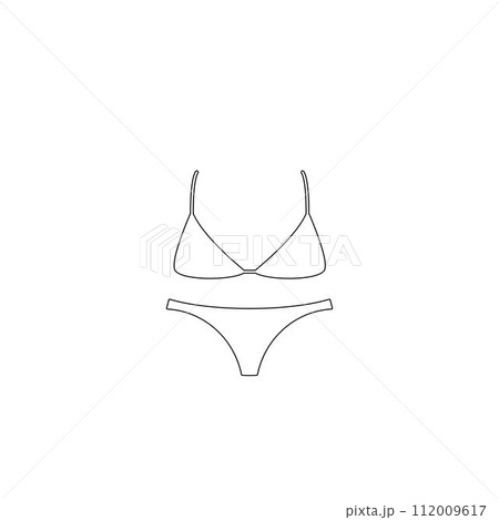 Swimsuits or Bikini Icon isolated on white background Swimsuits or Bikini Icon isolated on white background 112009617