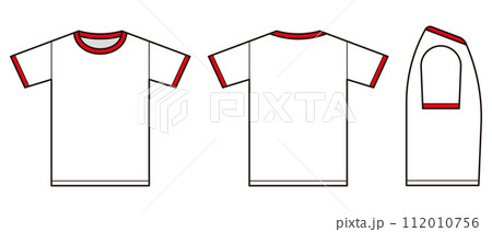 半袖Tシャツの絵型イラスト 半袖Tシャツの絵型イラスト 112010756