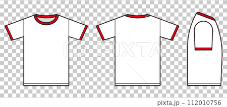 半袖Tシャツの絵型イラスト 半袖Tシャツの絵型イラスト 112010756