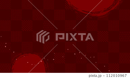 伝統和柄の和紙　背景素材 112010967