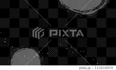 伝統和柄の和紙 背景素材 伝統和柄の和紙 背景素材 112010970