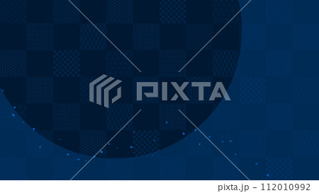 伝統和柄の和紙　背景素材 112010992