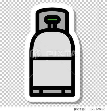 Sticker work tool single item icon gas cylinder 112012867