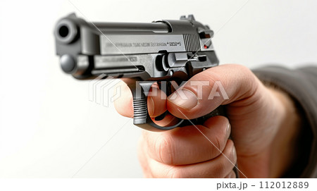 拳銃のイメージ	 112012889
