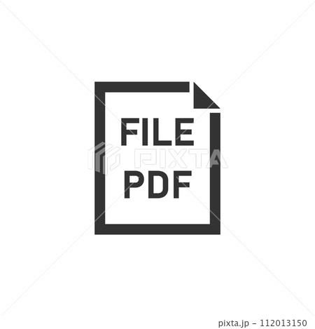 PDF File icon flat PDF File icon flat 112013150