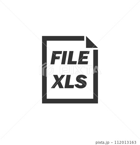 XLS File icon flat 112013163