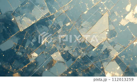 ひび割れたガラスのイラスト 112013259